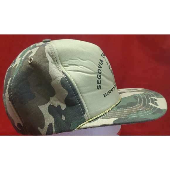 Vintage Segovia Travel Center Camouflage Foam Snapback Hunting Hat Cap - Picture 2 of 8